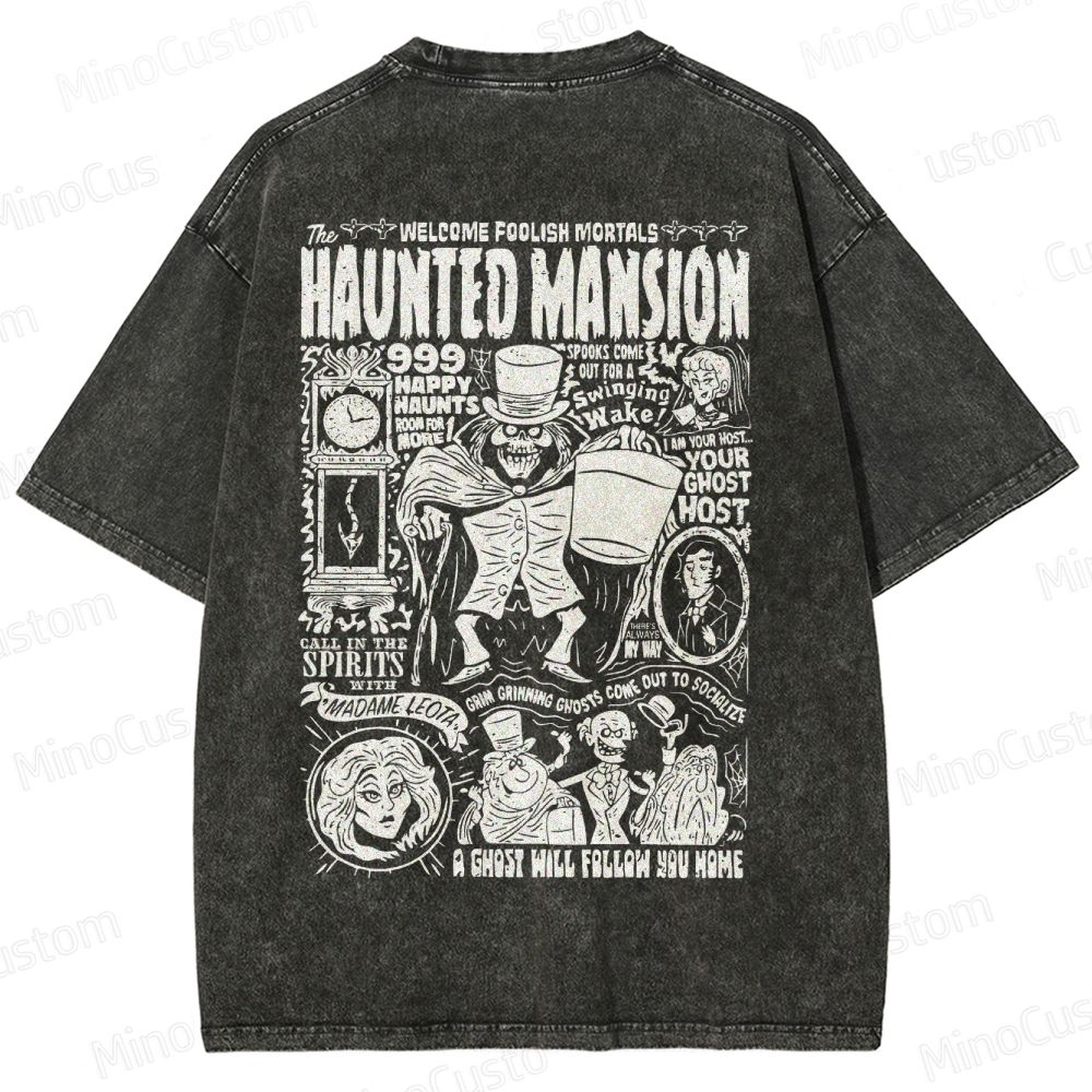 Vintage Haunted Mansion Washed T-Shirt 