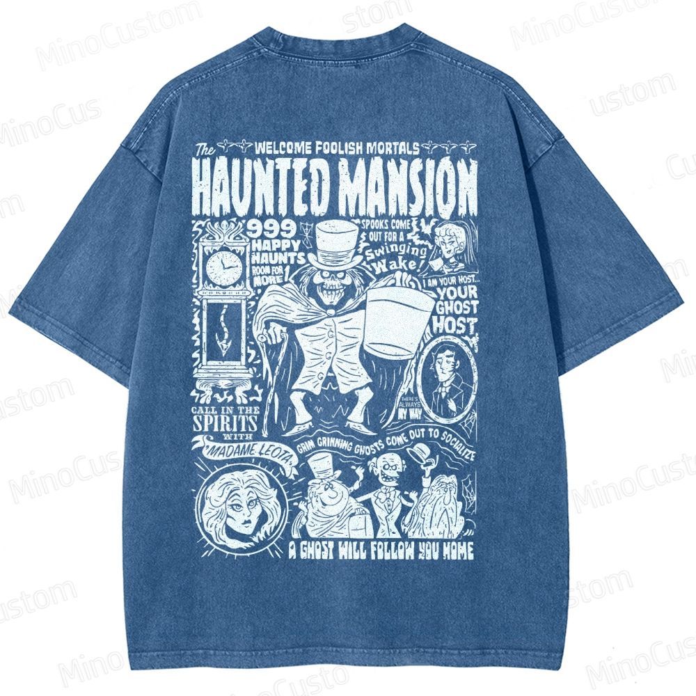 Vintage Haunted Mansion Washed T-Shirt 