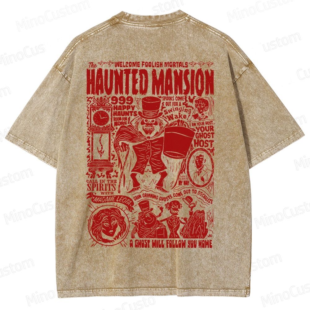 Vintage Haunted Mansion Washed T-Shirt 