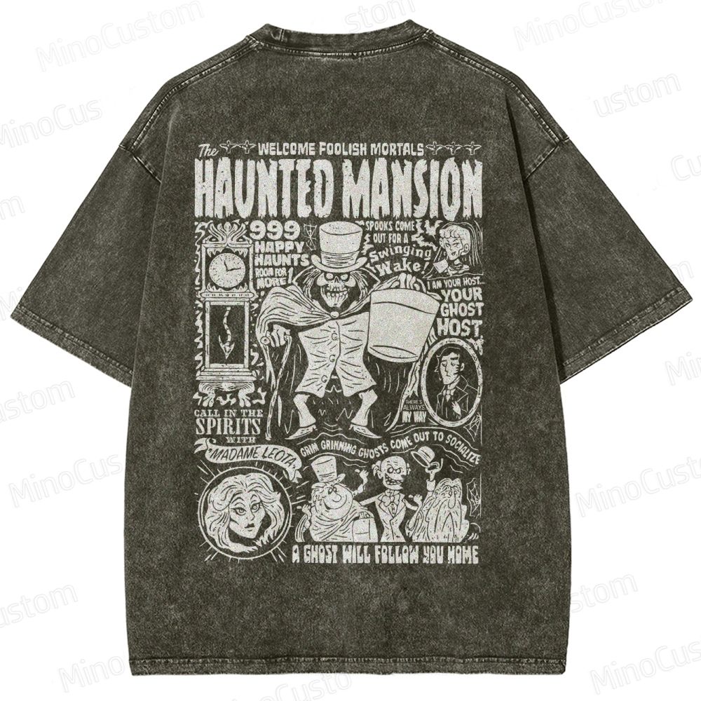 Vintage Haunted Mansion Washed T-Shirt 