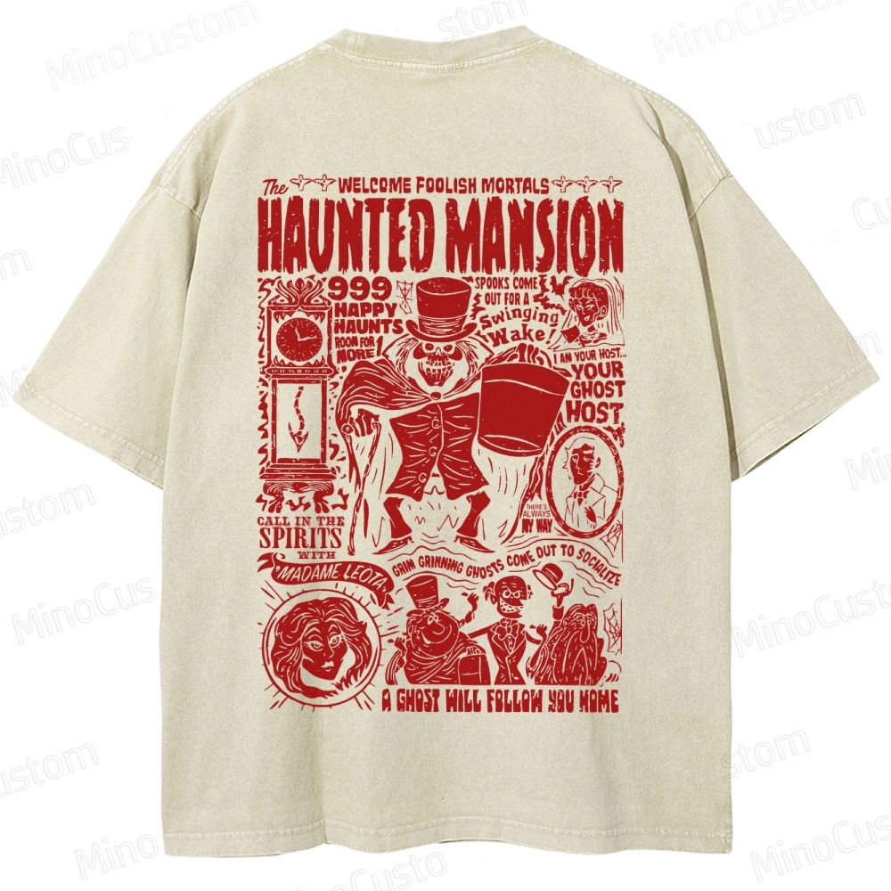 Vintage Haunted Mansion Washed T-Shirt 
