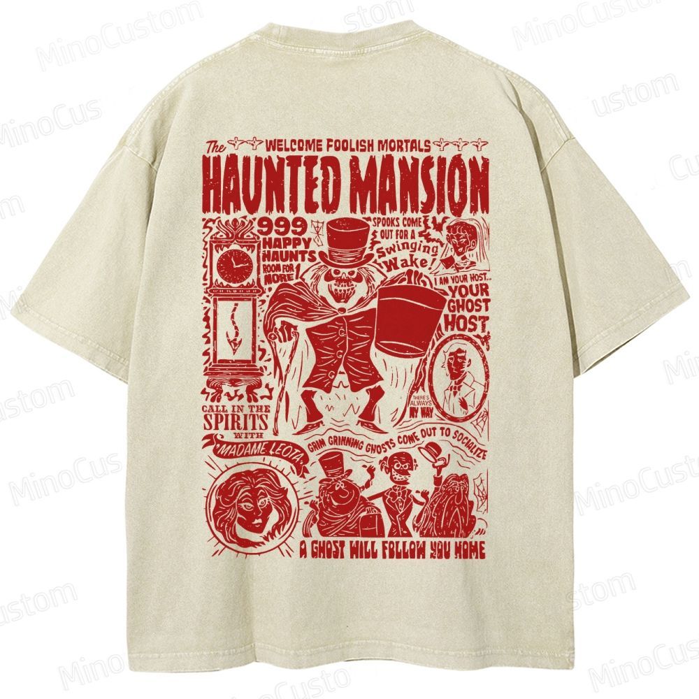 Vintage Haunted Mansion Washed T-Shirt 