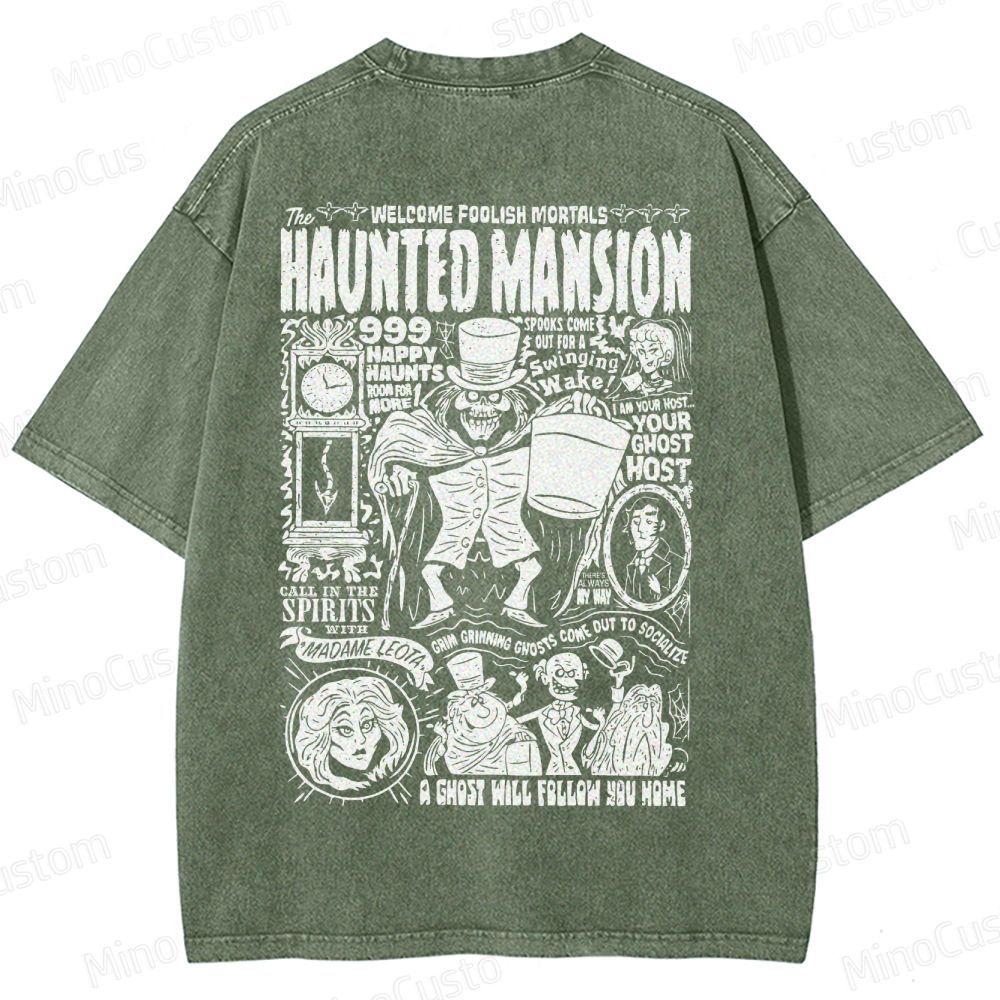 Vintage Haunted Mansion Washed T-Shirt 