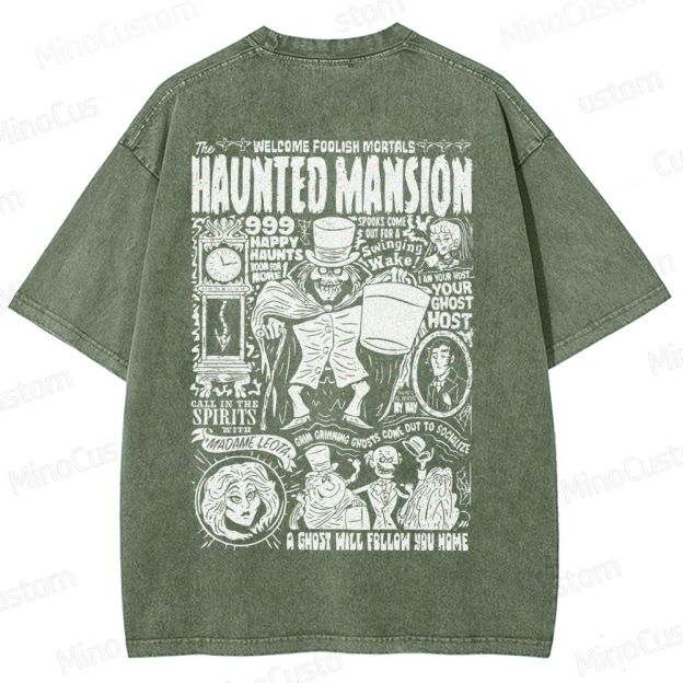 Vintage Haunted Mansion Washed T-Shirt 