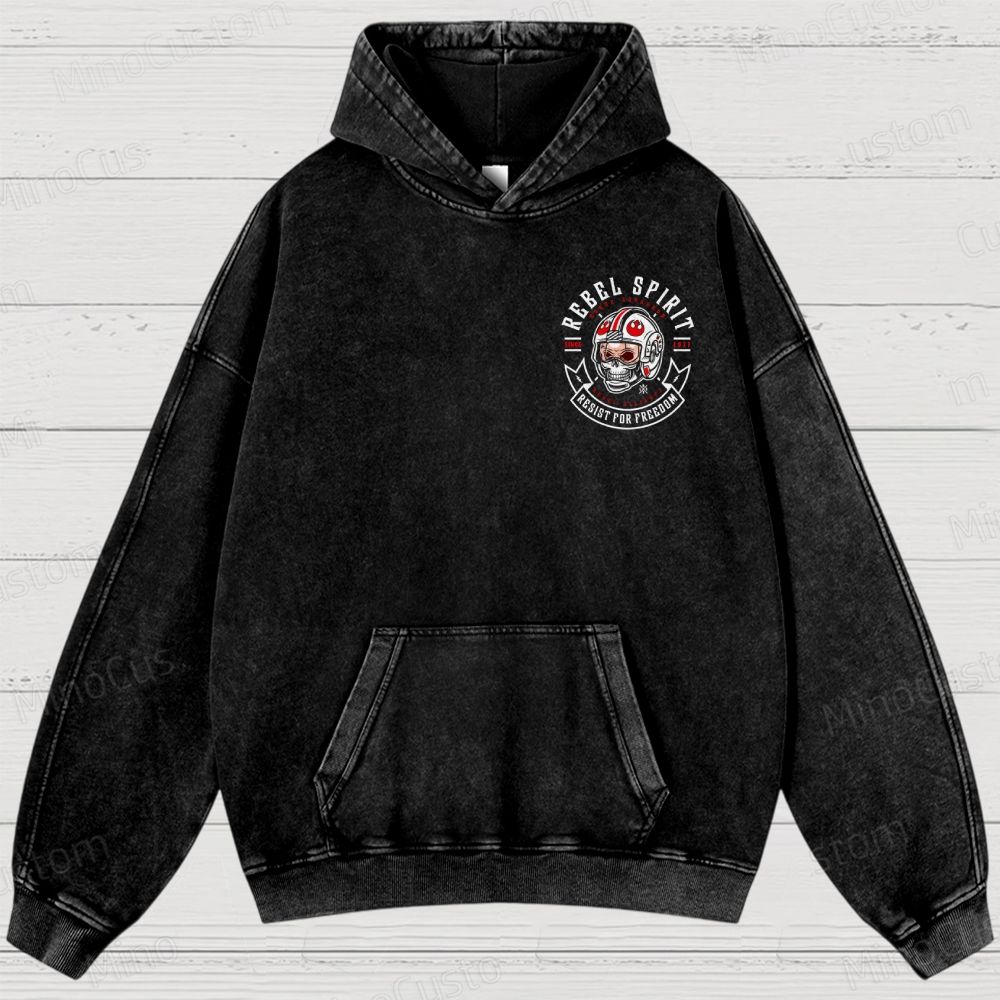 Mens Star Battles GoldMillennium Falcon Schematics Washed Hoodies 