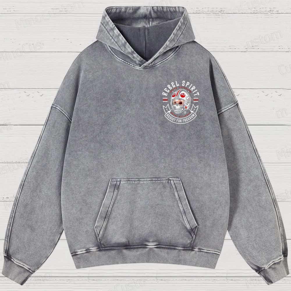 Mens Star Battles GoldMillennium Falcon Schematics Washed Hoodies 