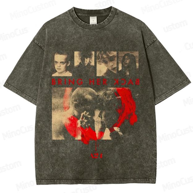 A24 Film - Inspired "Bring Her Back" Vintage Washed Thriller T - shirt