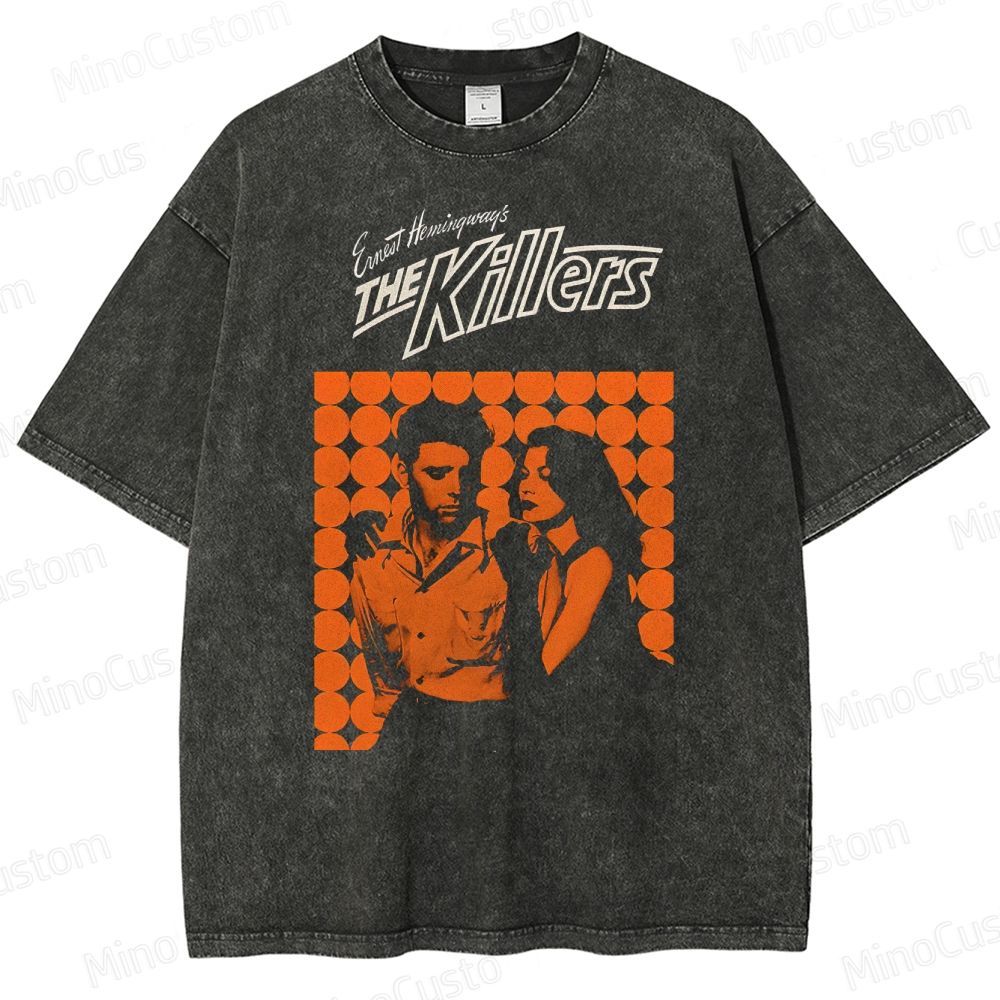 The Killers Vintage Washed Crime Thriller T - shirt