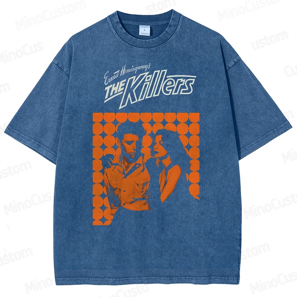 The Killers Vintage Washed Crime Thriller T - shirt