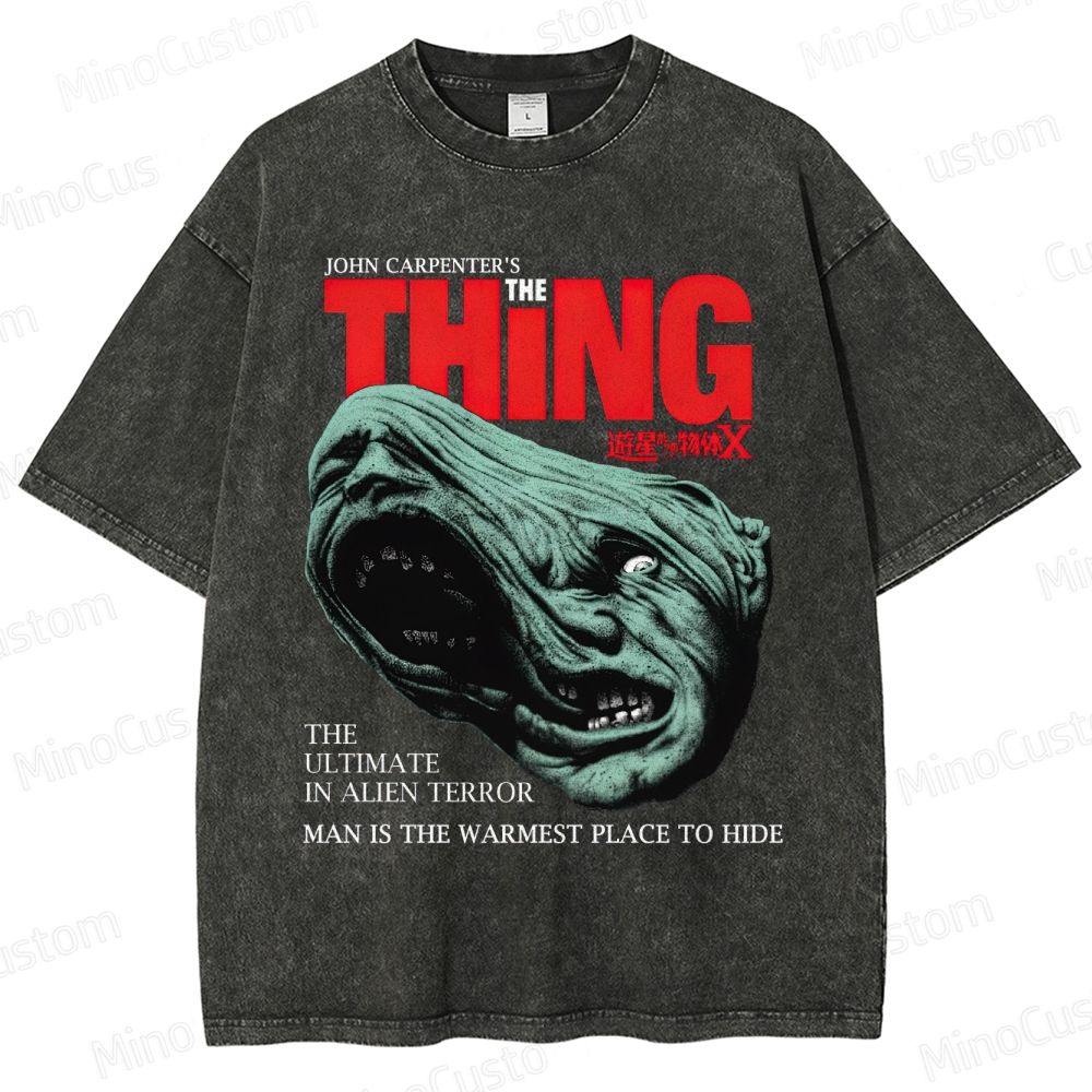 The Thing Vintage Washed Sci - Fi Horror T - shirt