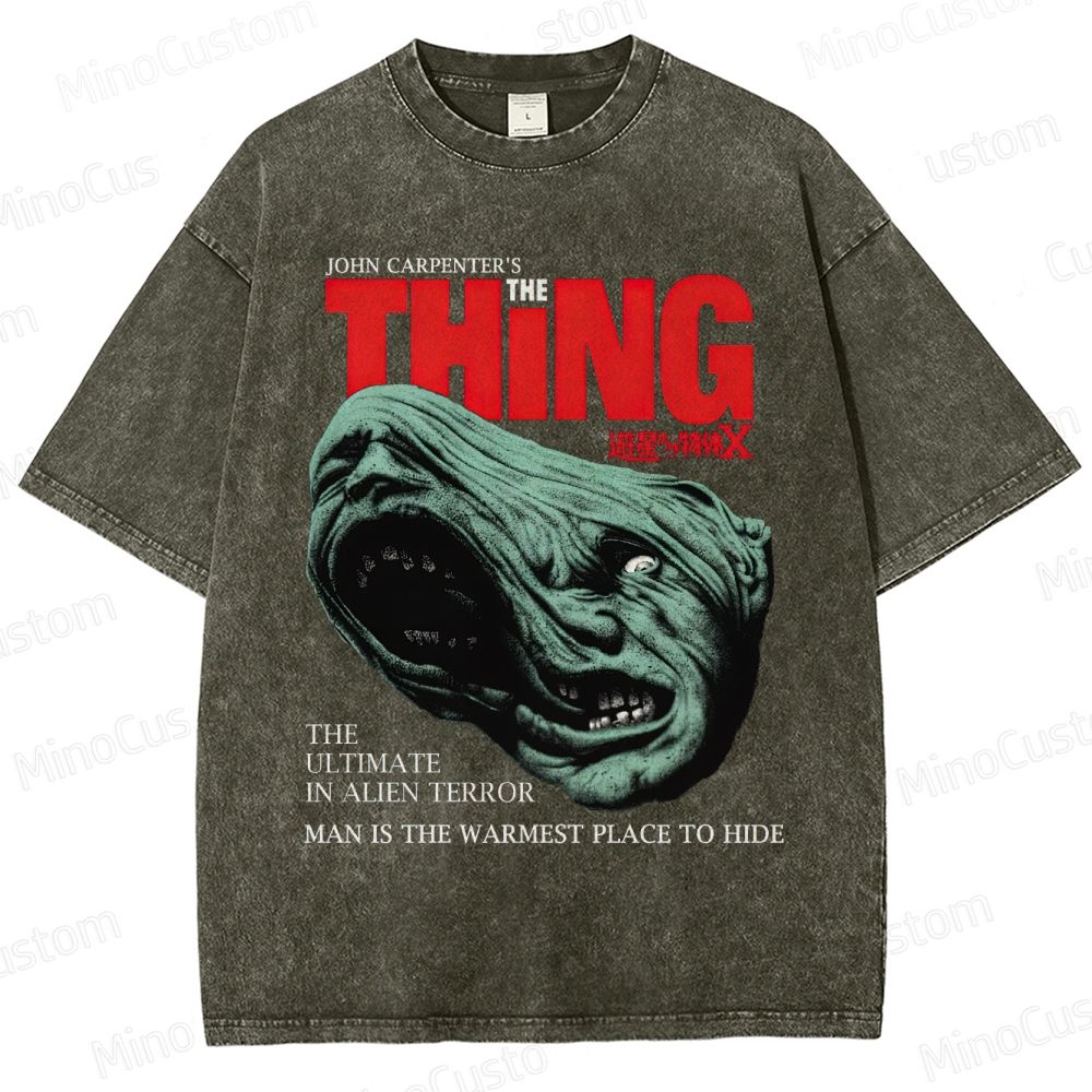 The Thing Vintage Washed Sci - Fi Horror T - shirt