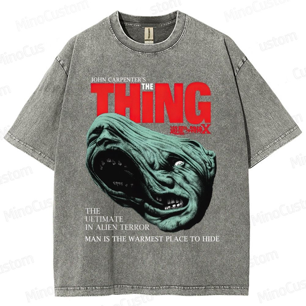 The Thing Vintage Washed Sci - Fi Horror T - shirt