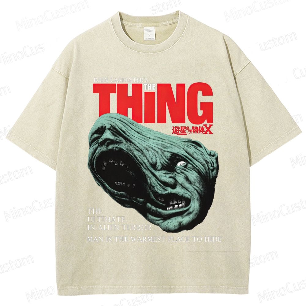The Thing Vintage Washed Sci - Fi Horror T - shirt