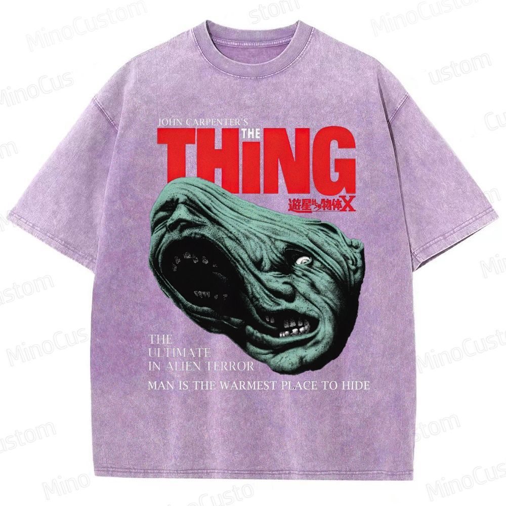 The Thing Vintage Washed Sci - Fi Horror T - shirt