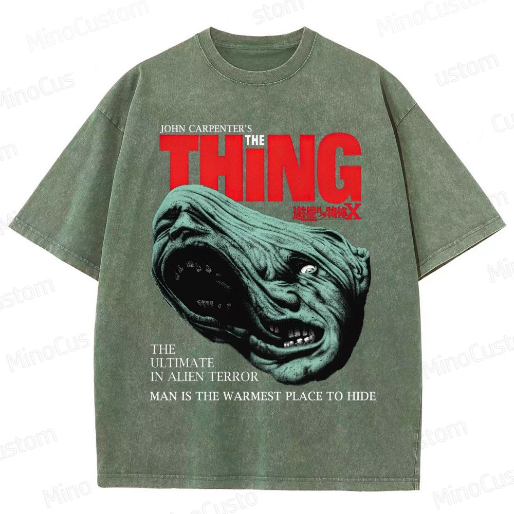 The Thing Vintage Washed Sci - Fi Horror T - shirt