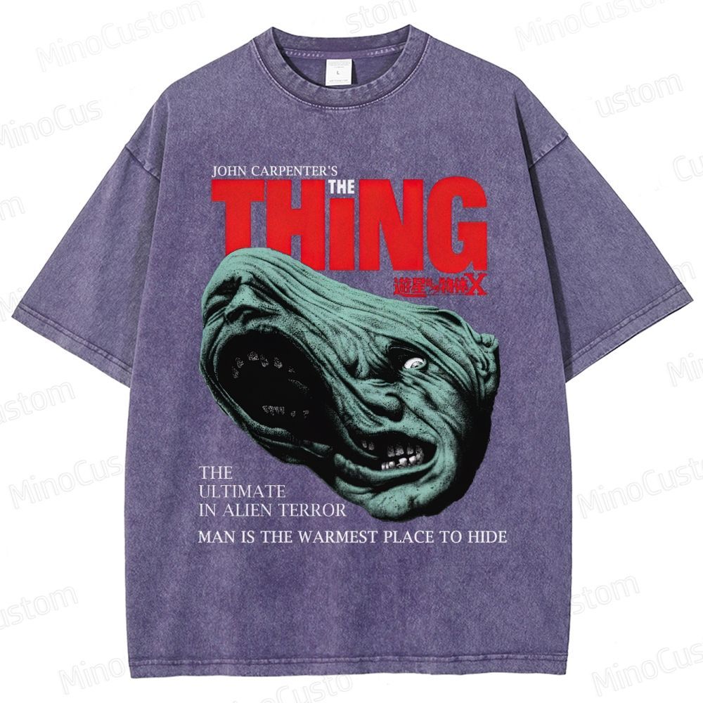 The Thing Vintage Washed Sci - Fi Horror T - shirt