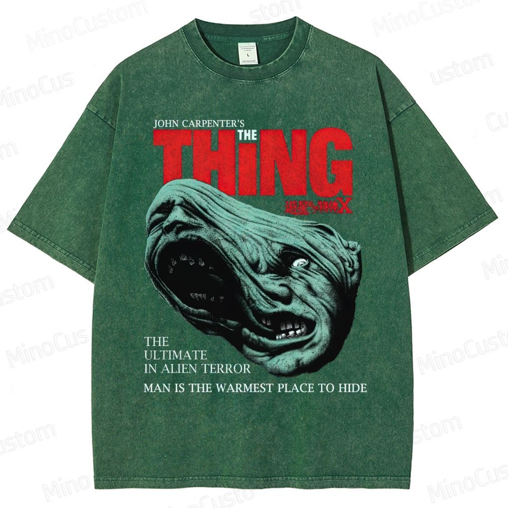 The Thing Vintage Washed Sci - Fi Horror T - shirt
