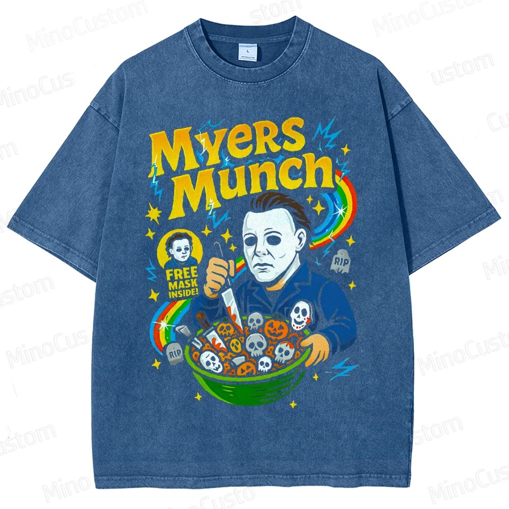 Halloween - Inspired Myers Munch Horror Comedy T - shirt