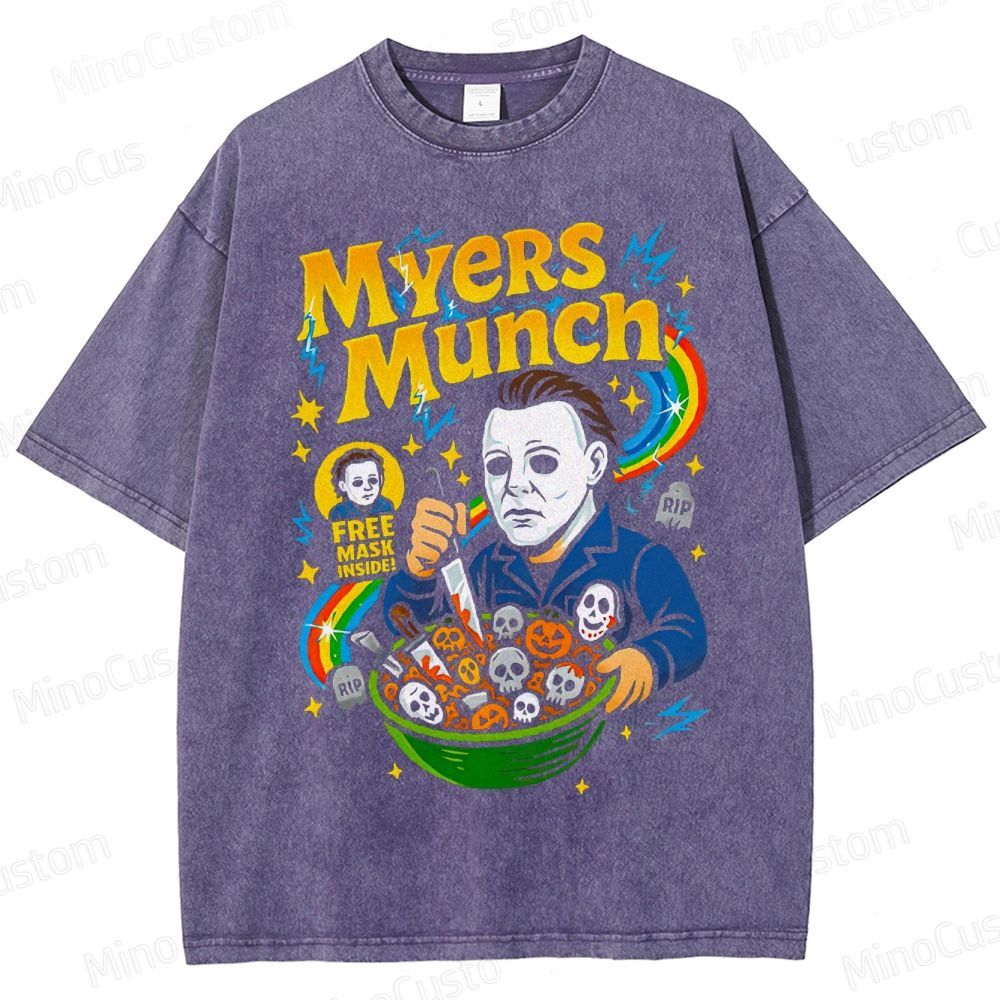 Halloween - Inspired Myers Munch Horror Comedy T - shirt