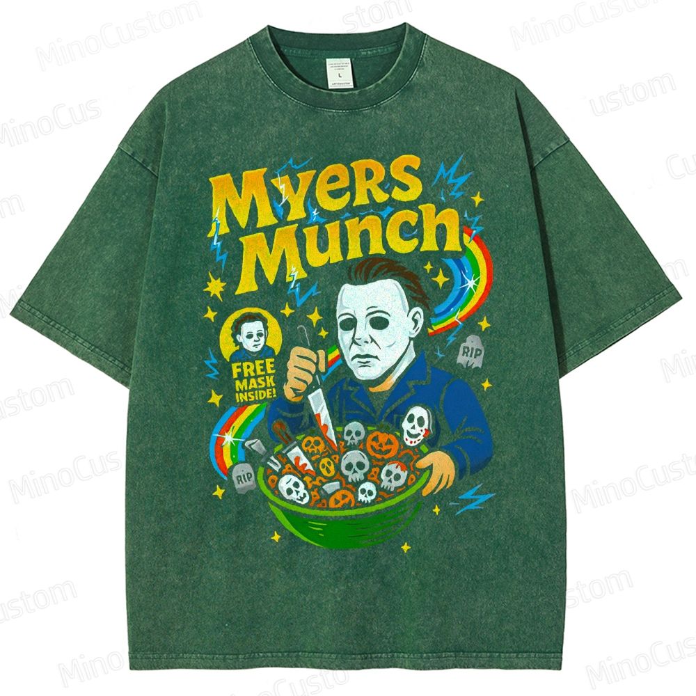 Halloween - Inspired Myers Munch Horror Comedy T - shirt