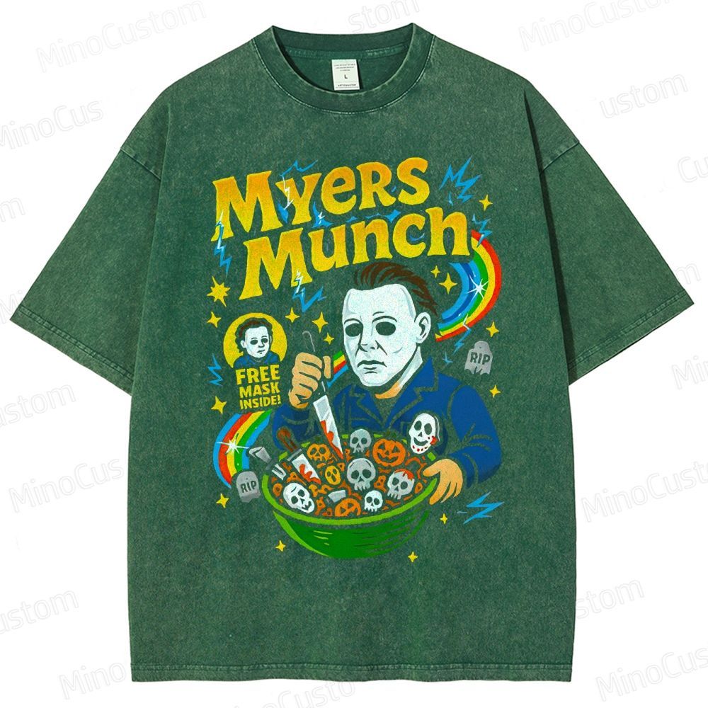 Halloween - Inspired Myers Munch Horror Comedy T - shirt