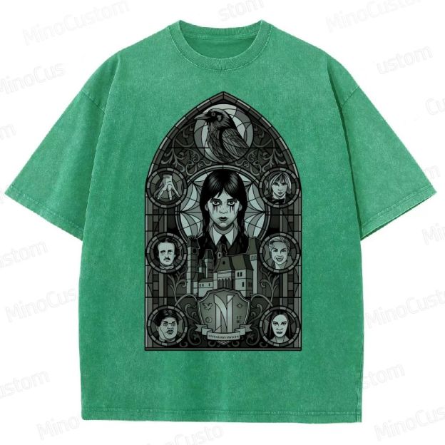 Stained Glass of Outcasts Vintage Washed T-Shirt