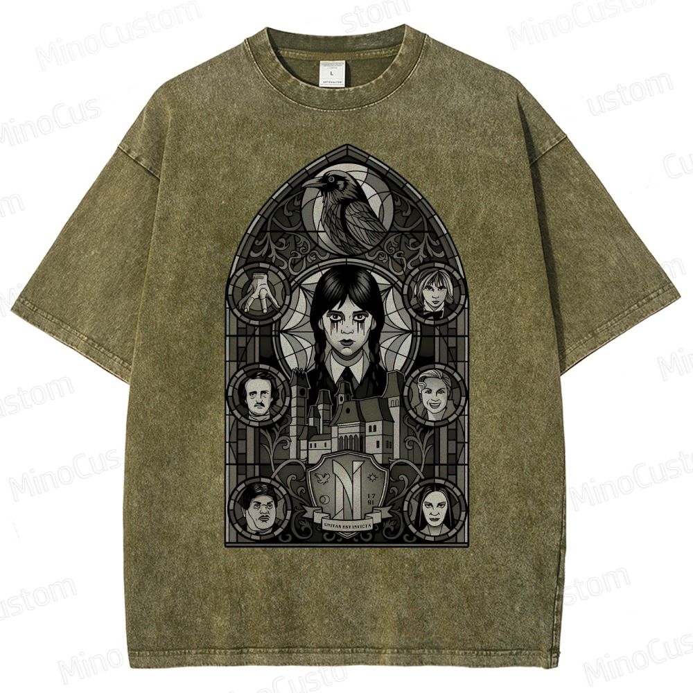 Stained Glass of Outcasts Vintage Washed T-Shirt