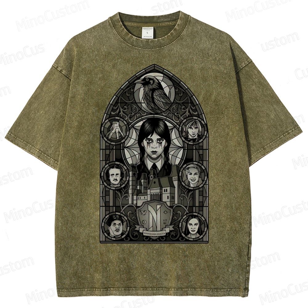 Stained Glass of Outcasts Vintage Washed T-Shirt
