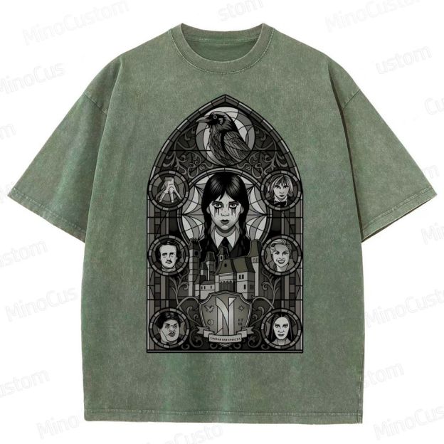 Stained Glass of Outcasts Vintage Washed T-Shirt