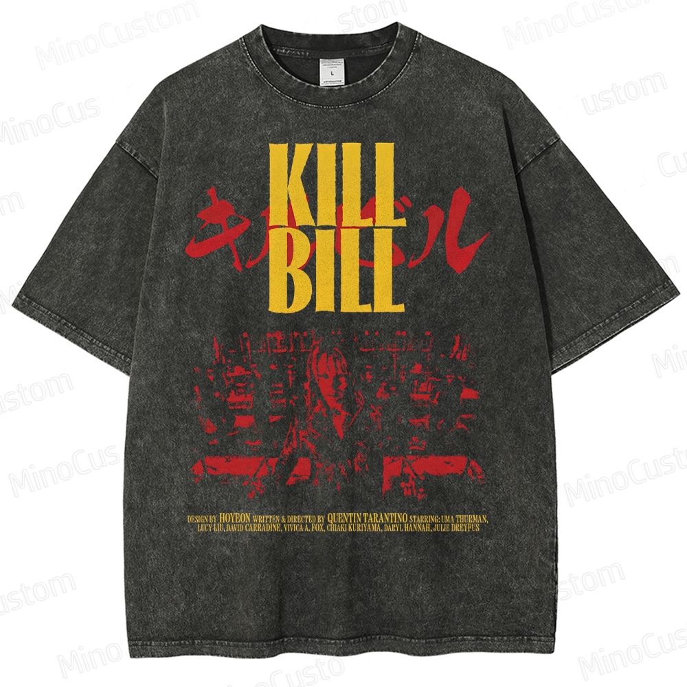 Kill Bill Samurai Sword Washed T-Shirt 
