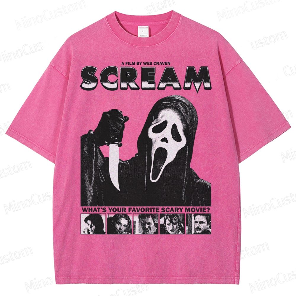 Scream Ghostface Horror Washed T-Shirt 