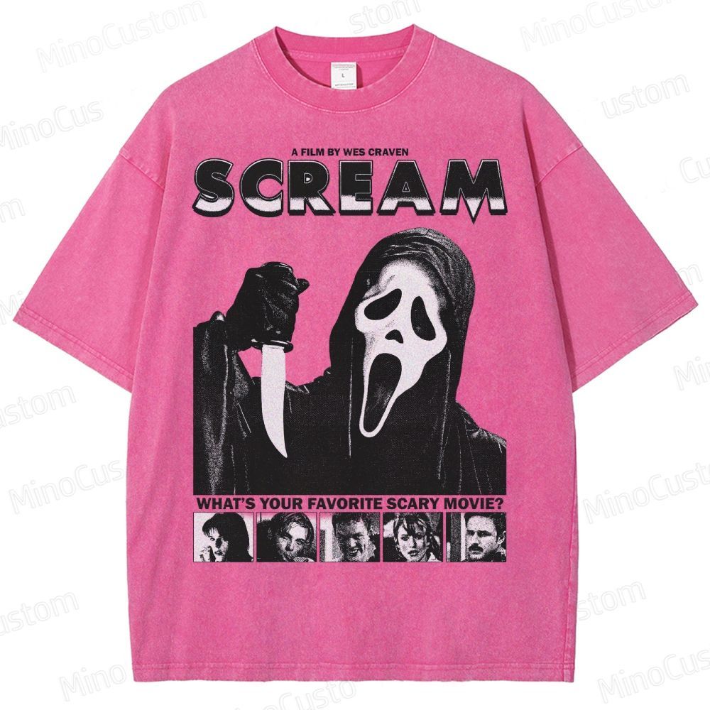 Scream Ghostface Horror Washed T-Shirt 