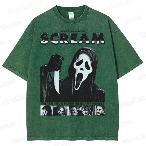 Scream Ghostface Horror Washed T-Shirt 