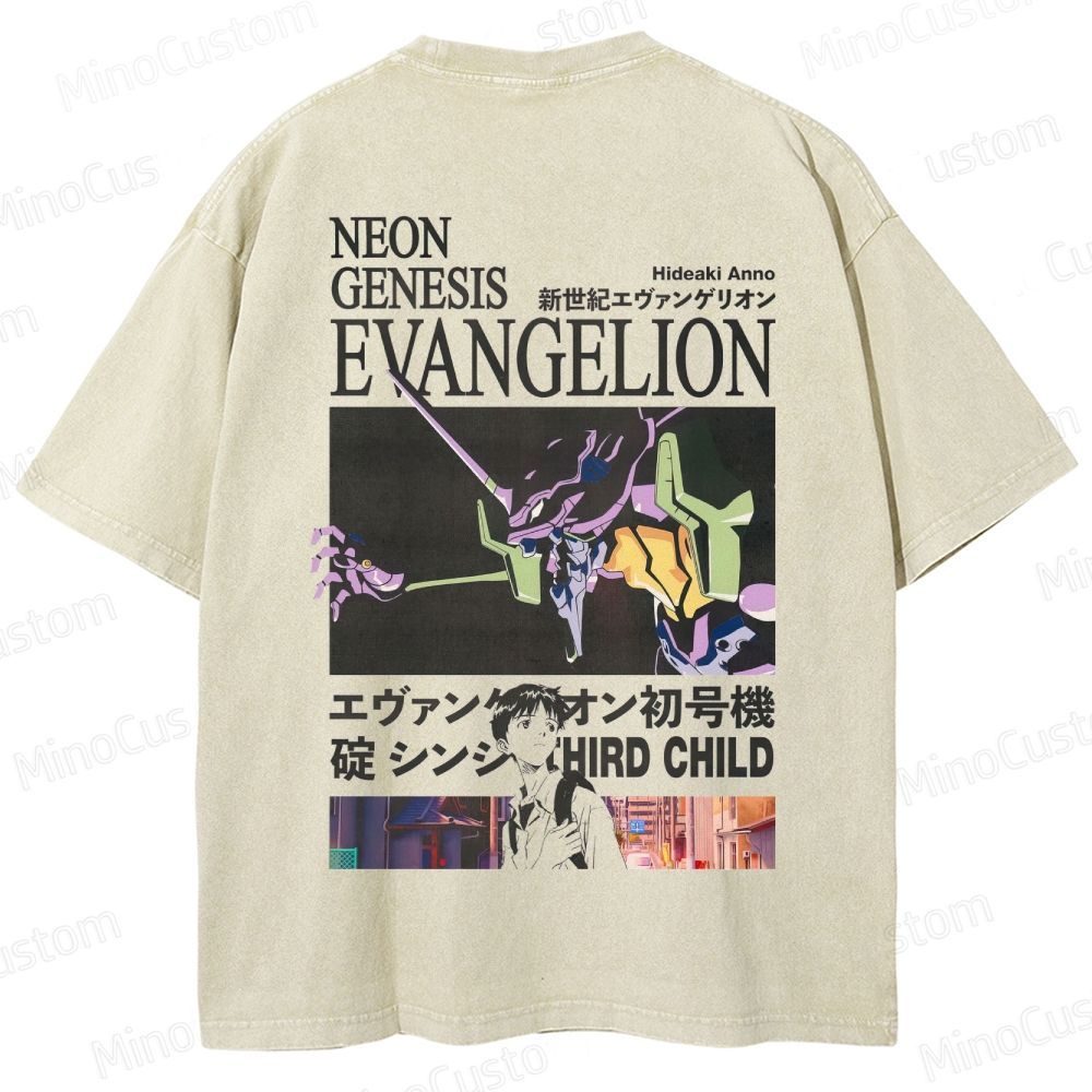 Neon Genesis Evangelion Unit-01 Graphic Washed T-Shirt