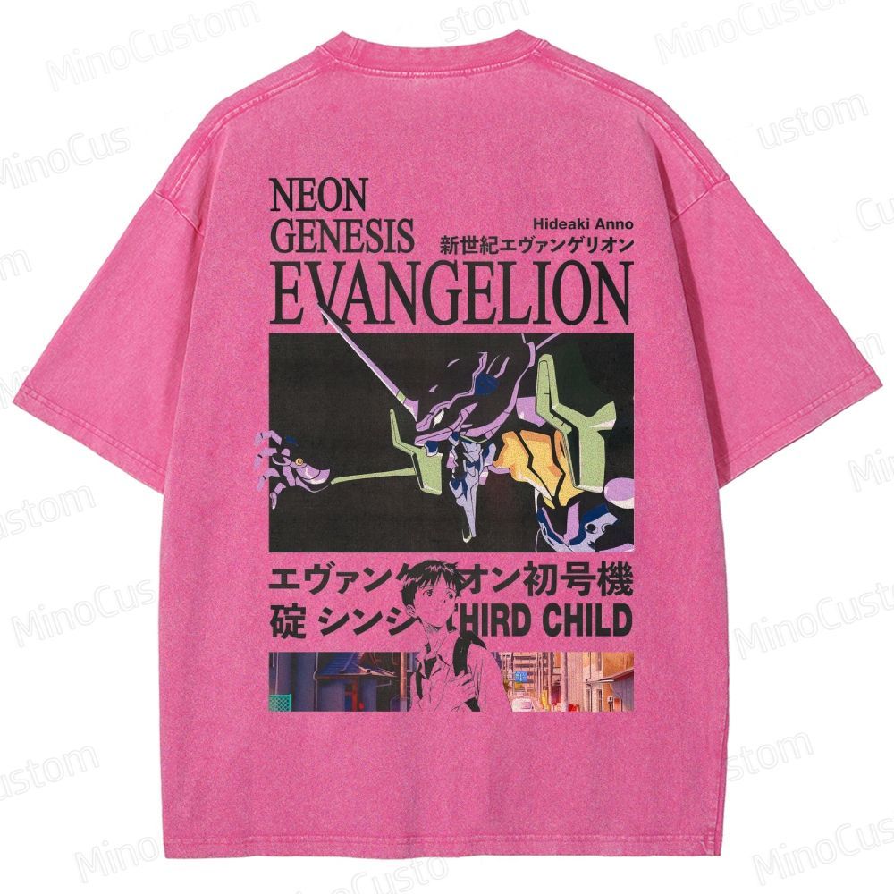 Neon Genesis Evangelion Unit-01 Graphic Washed T-Shirt 