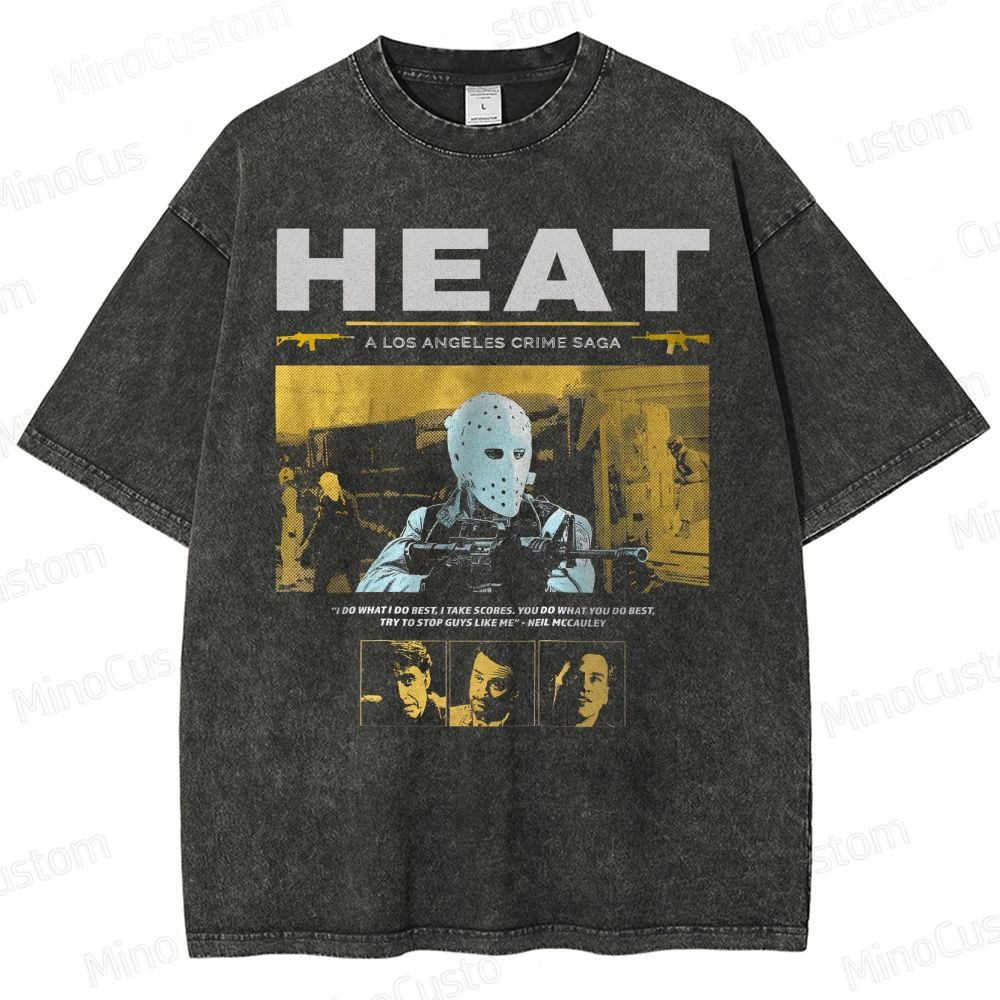 90s Heist Crime Cinema Washed T-Shirt 
