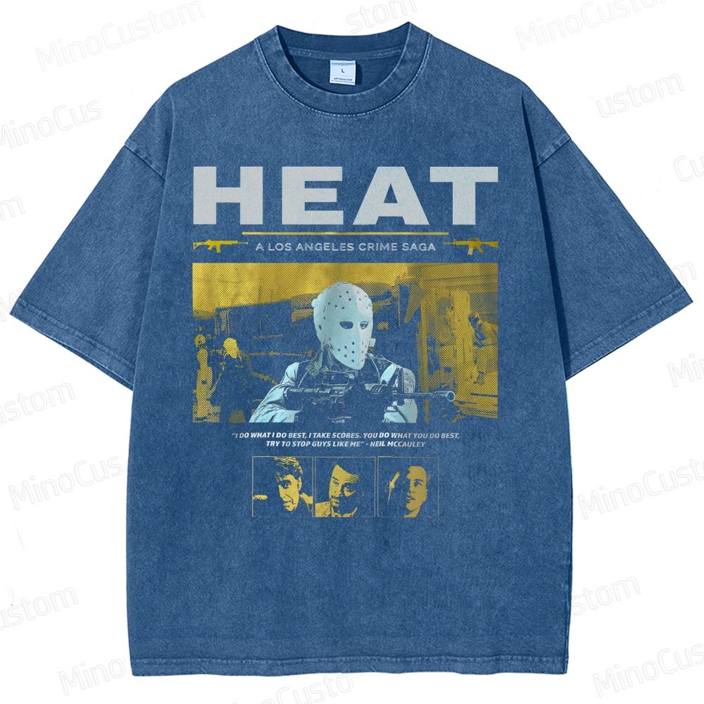 90s Heist Crime Cinema Washed T-Shirt 