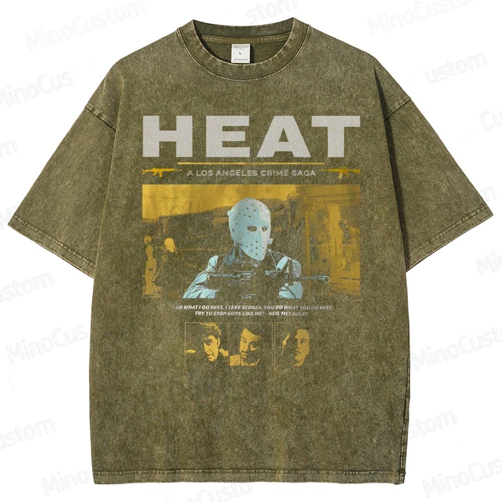 90s Heist Crime Cinema Washed T-Shirt 
