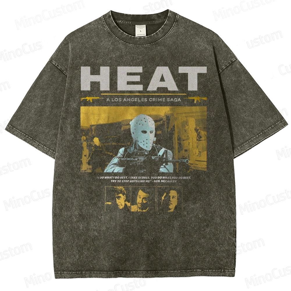 90s Heist Crime Cinema Washed T-Shirt 
