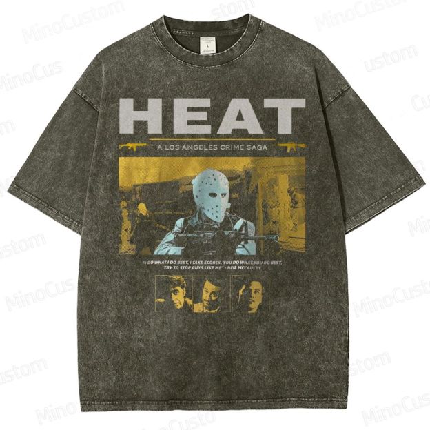 90s Heist Crime Cinema Washed T-Shirt 