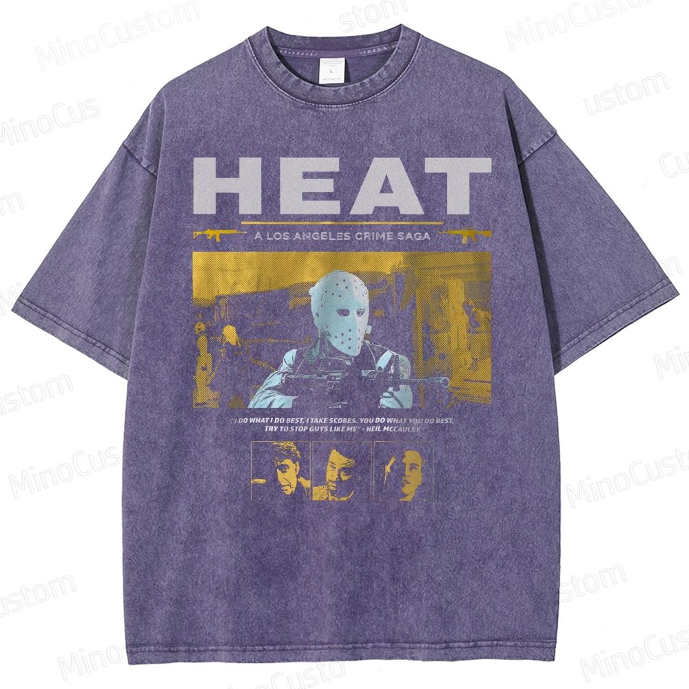 90s Heist Crime Cinema Washed T-Shirt 