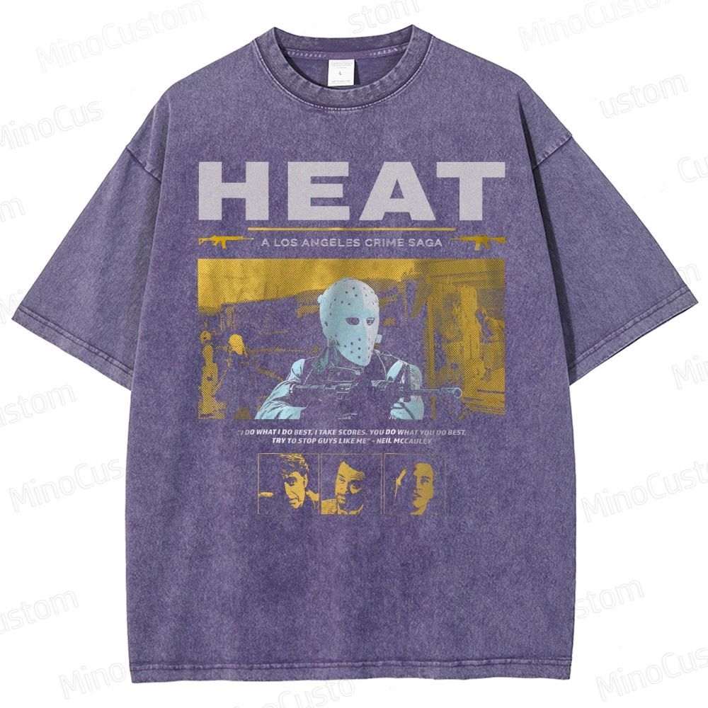 90s Heist Crime Cinema Washed T-Shirt 