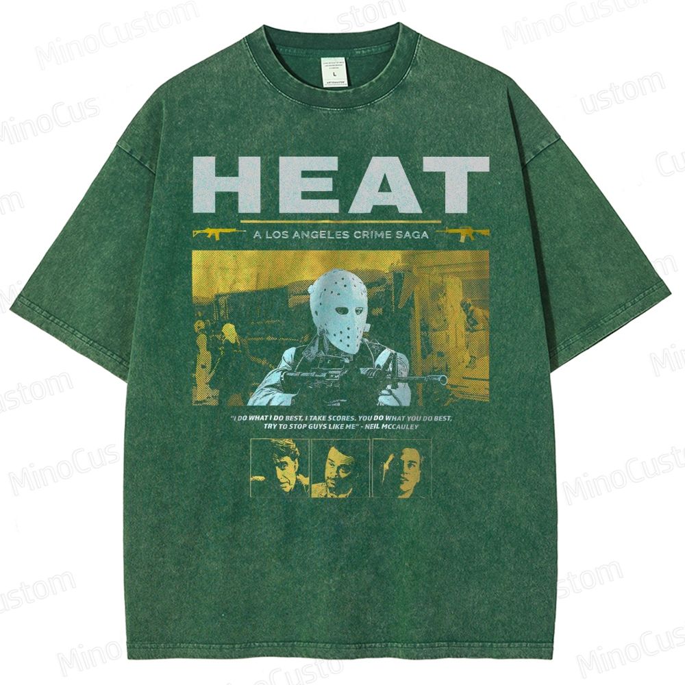 90s Heist Crime Cinema Washed T-Shirt 