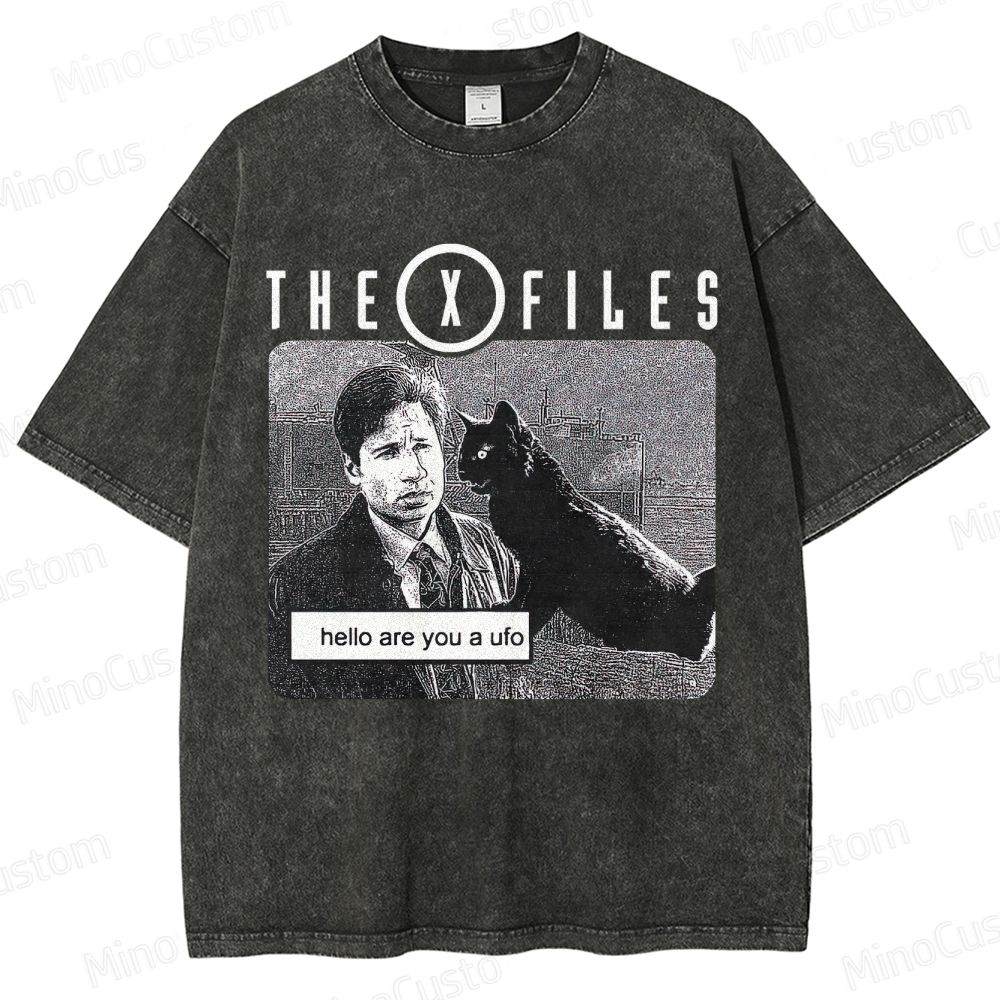 The X - Files Vintage Washed Sci - Fi Mystery T - shirt