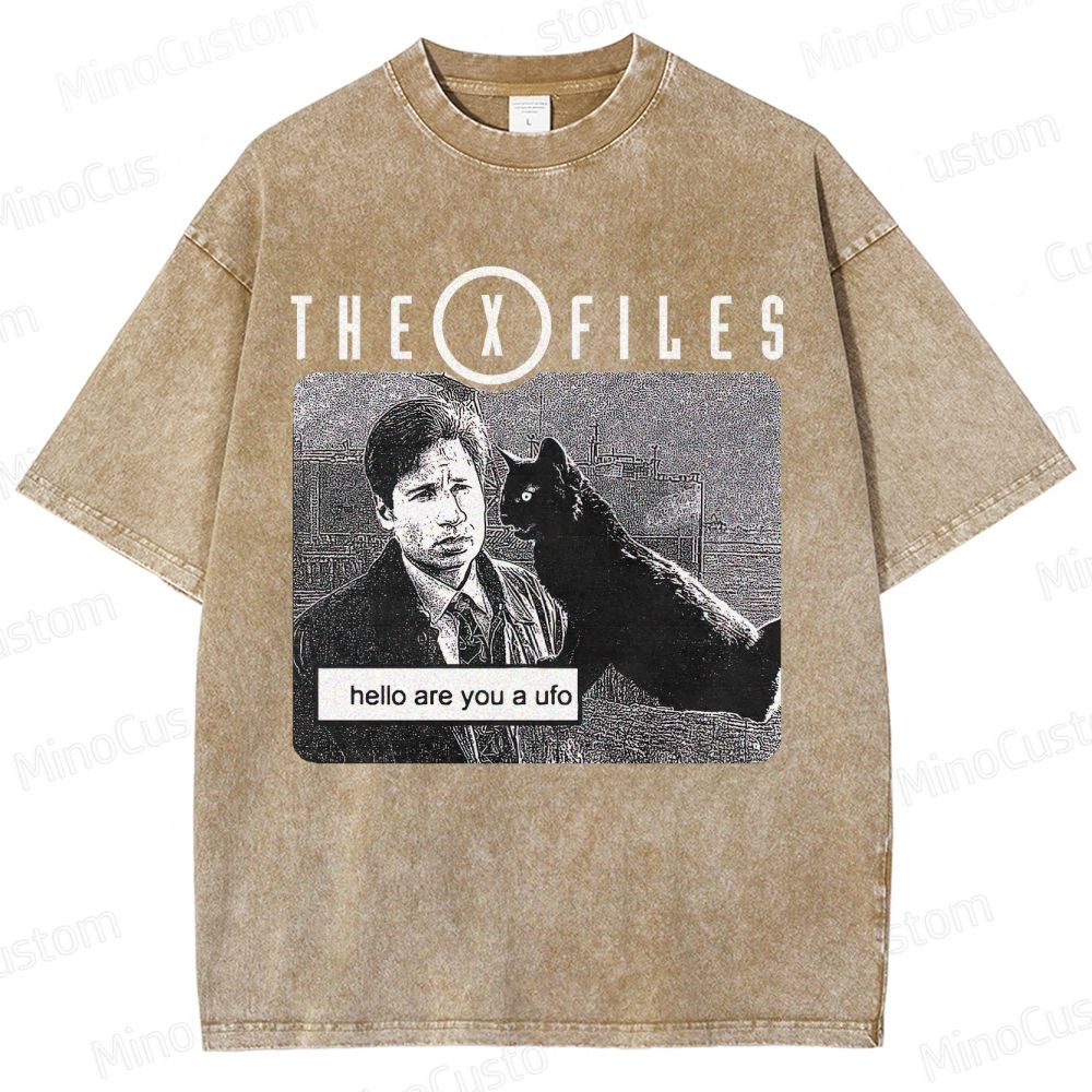 The X - Files Vintage Washed Sci - Fi Mystery T - shirt
