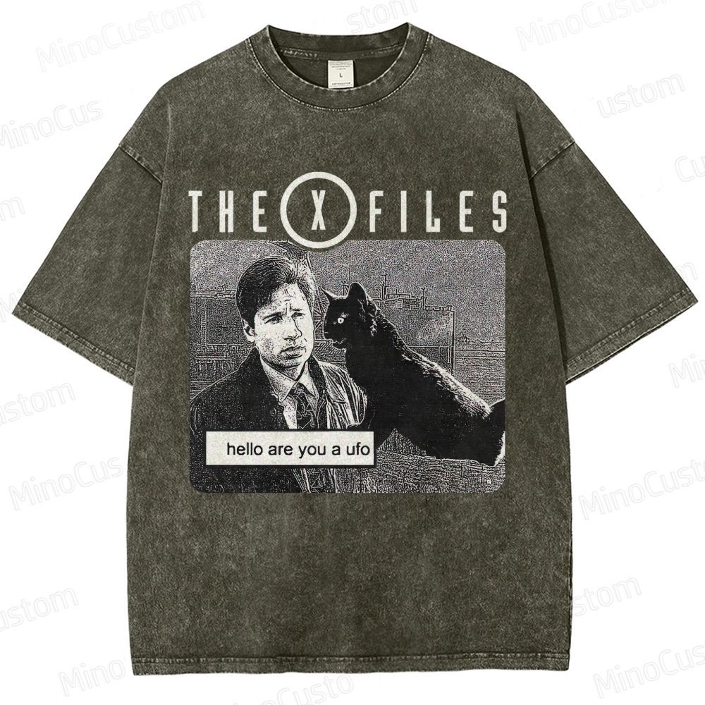 The X - Files Vintage Washed Sci - Fi Mystery T - shirt