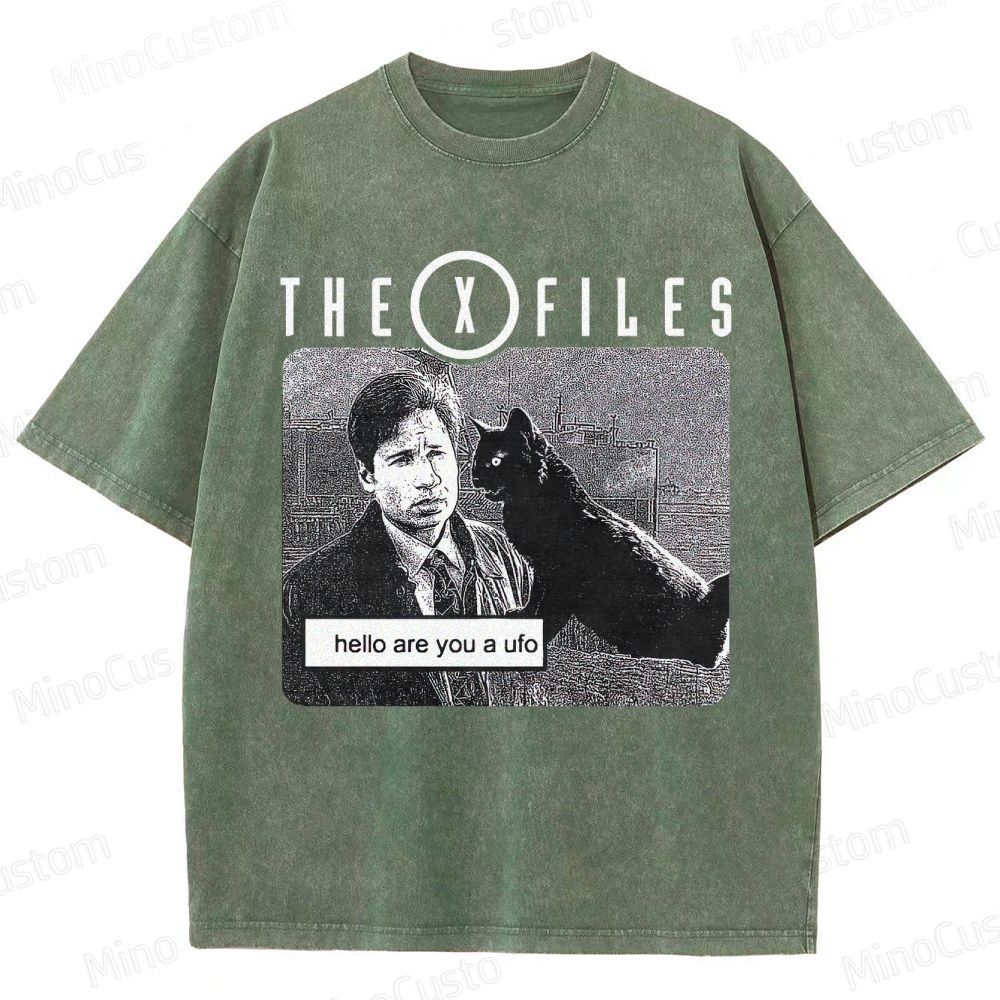 The X - Files Vintage Washed Sci - Fi Mystery T - shirt
