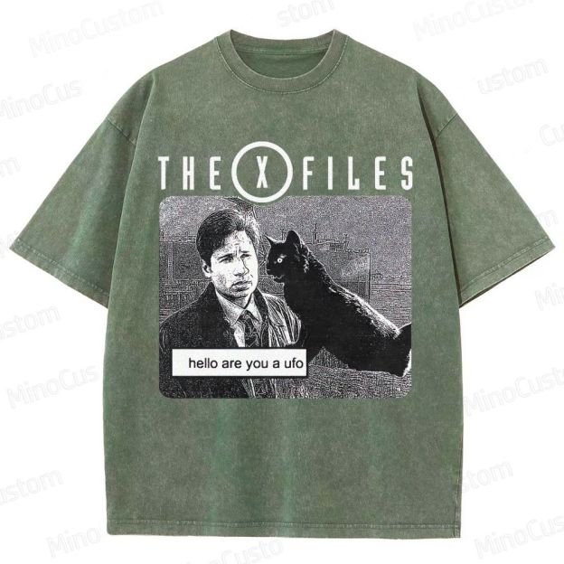The X - Files Vintage Washed Sci - Fi Mystery T - shirt