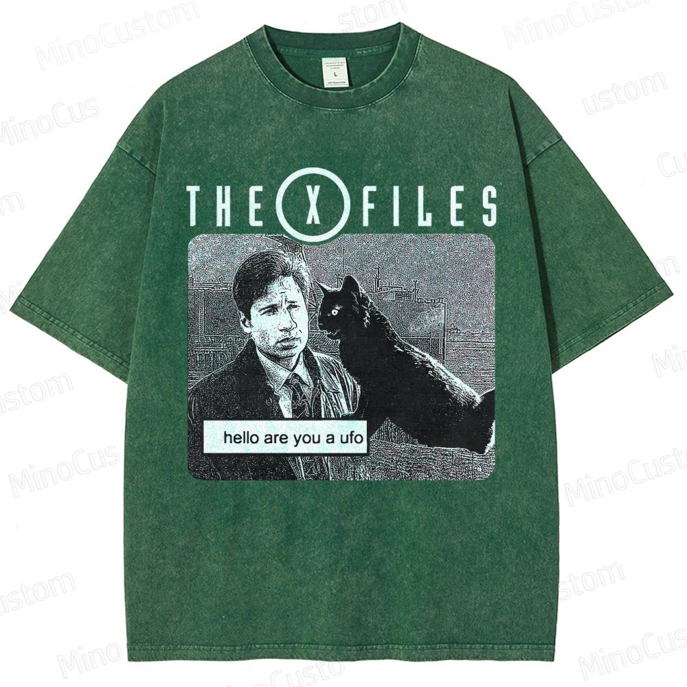 The X - Files Vintage Washed Sci - Fi Mystery T - shirt