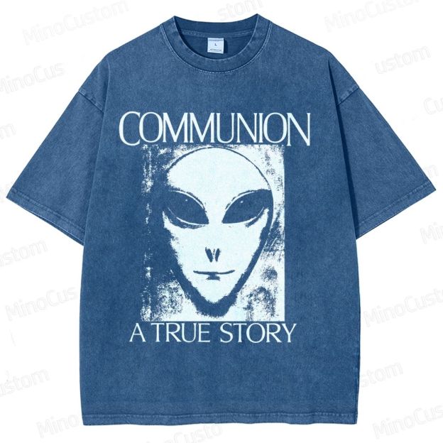 Communion Vintage Washed Sci - Fi Horror T - shirt